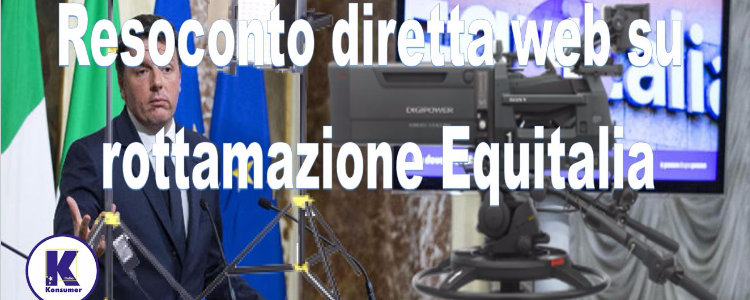 Resoconto diretta Web su rottamazione Equitalia