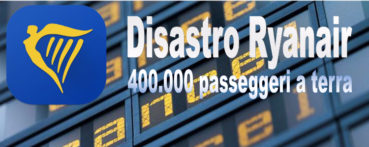 Disastro Ryanair: in 400.000 lasciati a terra