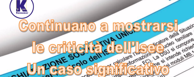 Un caso di criticità dell'Isee