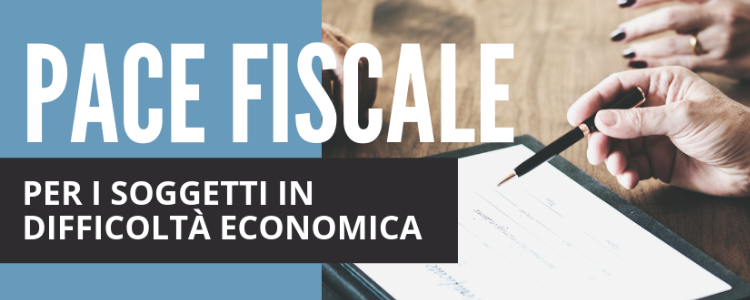 Pace fiscale per i soggetti in difficoltà economica